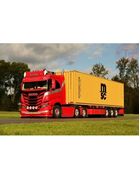 Iveco S-way sleeper cab tractor with 45ft container Weeda - Gomorra TEKNO 86033 TEKNO Iveco S-way sleeper cab tractor with 45ft container Weeda - Gomorra TEKNO 86033 TEKNO