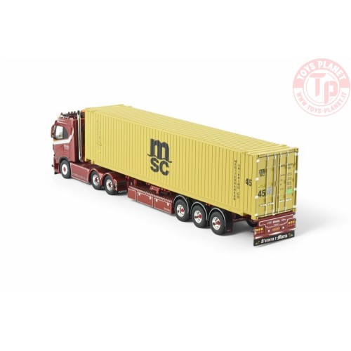 Iveco S-way sleeper cab tractor with 45ft container Weeda - Gomorra TEKNO 86033 TEKNO