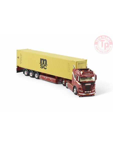 Iveco S-way sleeper cab tractor with 45ft container Weeda - Gomorra TEKNO 86033 TEKNO Iveco S-way sleeper cab tractor with 45ft container Weeda - Gomorra TEKNO 86033 TEKNO