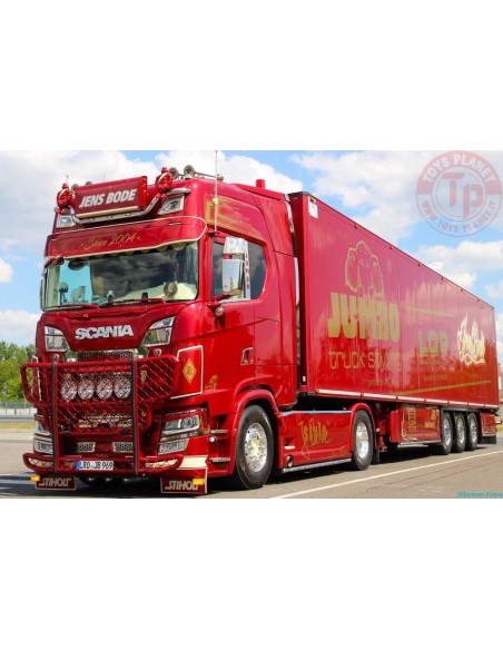 Scania Next Gen S-Highline with 3-Axle Refrigerated Trailer Jens Bode TEKNO 88845 TEKNO