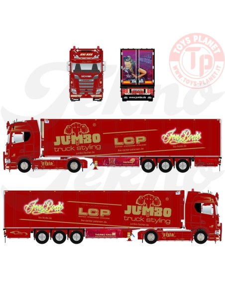 Scania Next Gen S-Highline with 3-Axle Refrigerated Trailer Jens Bode TEKNO 88845 TEKNO Scania Next Gen S-Highline with 3-Axle Refrigerated Trailer Jens Bode TEKNO 88845 TEKNO