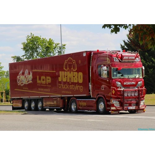 Scania Next Gen S-Highline with 3-Axle Refrigerated Trailer Jens Bode TEKNO 88845 TEKNO