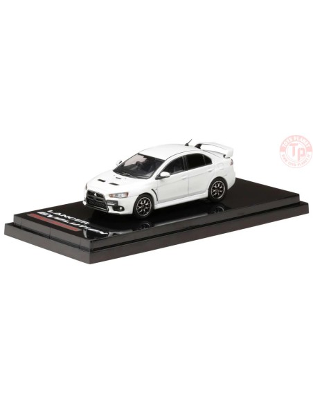 Mitsubishi Lancer Evolution X EDIZIONE FINALE con display motore BIANCO 1/64 HJ642053AWP ALTRE MARCHE
