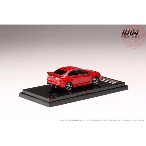 LANCER EVOLUTION X FINAL EDITION con display motore rosso 1/64 HJ642053AR ALTRE MARCHE