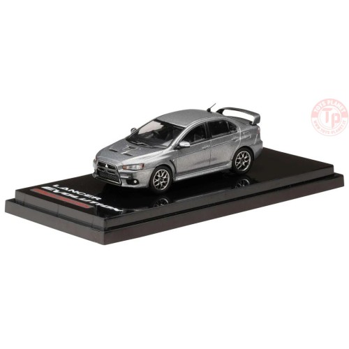 Mitsubishi Lancer Evolution X EDIZIONE FINALE con display motore Grigio 1/64 HJ642053AGM ALTRE MARCHE