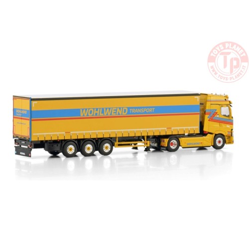RENAULT TRUCKS T HIGH 4X2 CURTAINSIDE TRAILER - 3 AXLE WOHLWEND WSI 01-4432 WSI MODELS