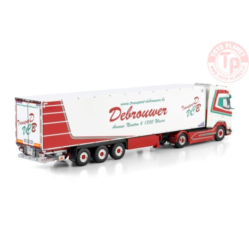 DAF XG+ 4X2 REEFER TRAILER - 3 AXLE Transport Debrouwer WSI 01-4530 WSI MODELS