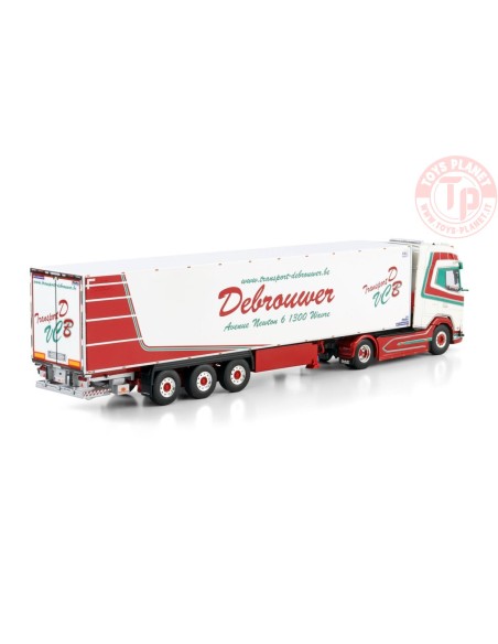 DAF XG+ 4X2 REEFER TRAILER - 3 AXLE Transport Debrouwer WSI 01-4530 WSI MODELS DAF XG+ 4X2 REEFER TRAILER - 3 AXLE Transport Debrouwer WSI 01-4530 WSI MODELS