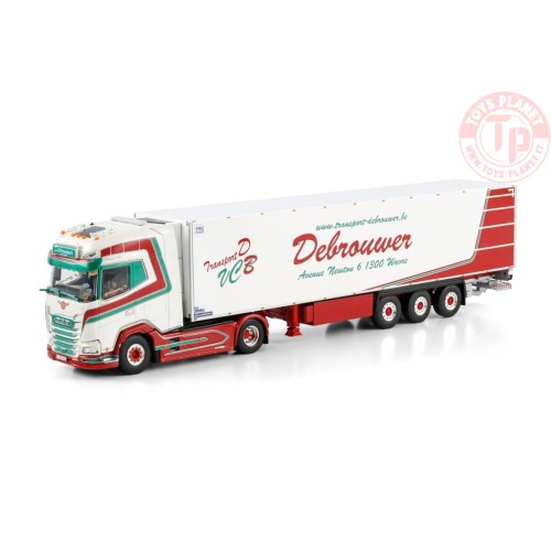 DAF XG+ 4X2 REEFER TRAILER - 3 AXLE Transport Debrouwer WSI 01-4530 WSI MODELS
