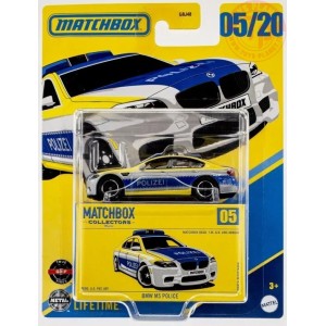 BMW M5 Polizia 1/64 MATCHBOX JCL36 MATCHBOX