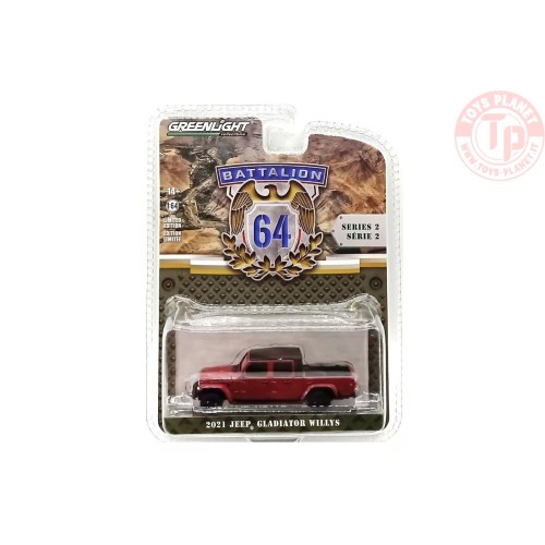 2021 JEEP GLADIATOR WILLYS 1/64 GREENLIGHT 61020F GREENLIGHT