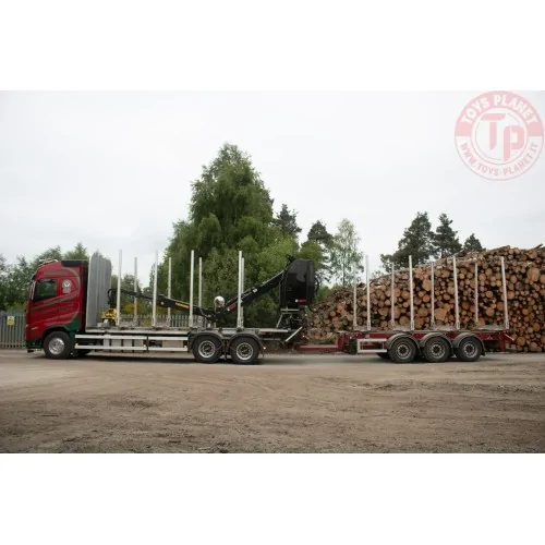 Volvo FH05 Globetrotter met 3-assige houtwagen S & D.E Robertson TEKNO 85393 TEKNO