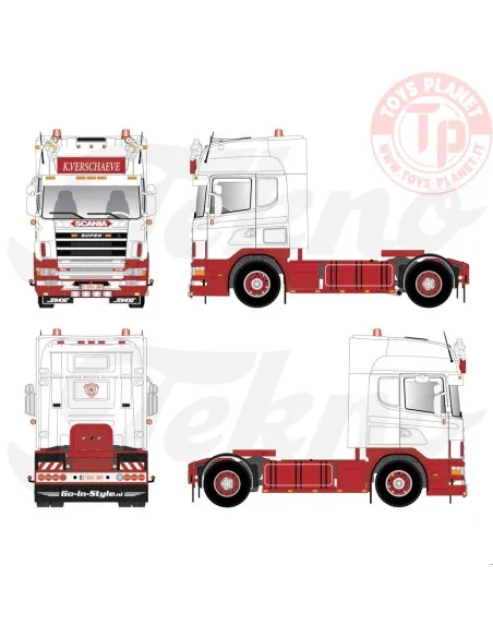 Scania 4-serie Topline 4x2 Verschaeve TEKNO 86837 TEKNO Scania 4-serie Topline 4x2 Verschaeve TEKNO 86837 TEKNO