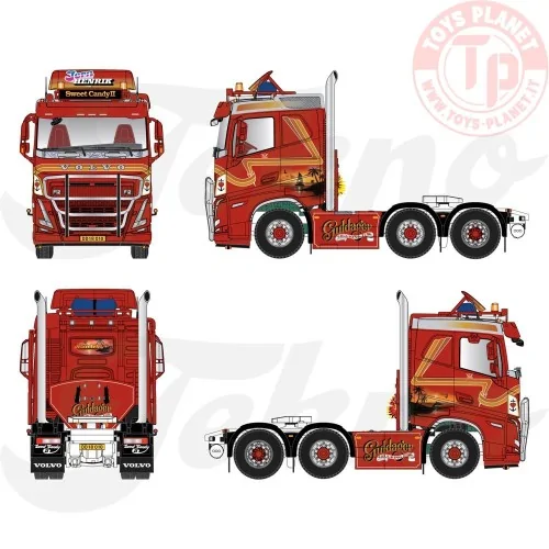 Volvo FH05 6x2 laag dak Guldager - Sweet Candy 2 TEKNO 85808 TEKNO