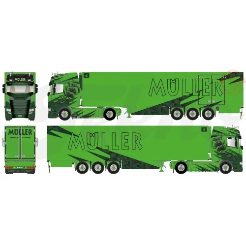 Scania Next Gen S660 met 3-assige koeloplegger Muller - Royal Flush TEKNO 84746 TEKNO