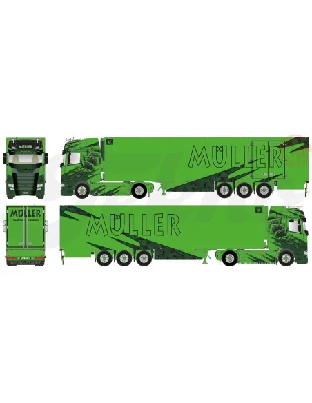 Scania Next Gen S660 met 3-assige koeloplegger Muller - Royal Flush TEKNO 84746 TEKNO Scania Next Gen S660 met 3-assige koeloplegger Muller - Royal Flush TEKNO 84746 TEKNO