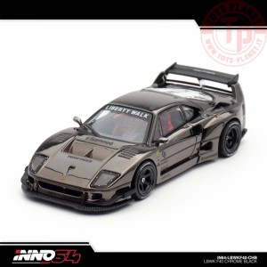 LBWK Ferrari F40 Cromo Nero 1/64 in64-LBWKF40-CHB INNO MODELS