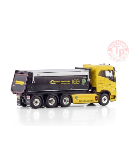 VOLVO FH5 SLEEPER CAB ELECTRIC 8X4 TIPPER TRUCK MILLENAAR EN VAN SCHAIK TRANSPORT WSI 01-4603 WSI MODELS VOLVO FH5 SLEEPER CAB ELECTRIC 8X4 TIPPER TRUCK MILLENAAR EN VAN SCHAIK TRANSPORT WSI 01-4603 WSI MODELS