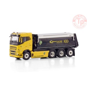 VOLVO FH5 SLEEPER CAB ELECTRIC 8X4 TIPPER TRUCK MILLENAAR EN VAN SCHAIK TRANSPORT WSI 01-4603 WSI MODELS