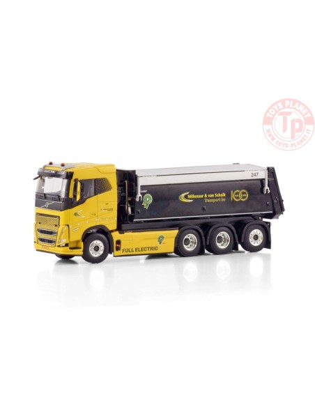 VOLVO FH5 SLEEPER CAB ELECTRIC 8X4 TIPPER TRUCK MILLENAAR EN VAN SCHAIK TRANSPORT WSI 01-4603 WSI MODELS