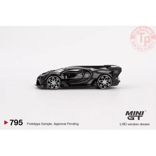 BUGATTI VISION GRAN TURISMO BLACK 2015 1:64 MGT00795-L MINI GT