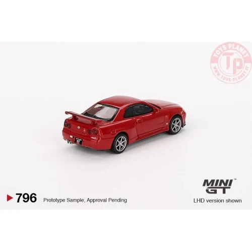 NISSAN SKYLINE GT-R R34 VSPEC ACTIVE RED 1999 1:64 MGT00796-R MINI GT