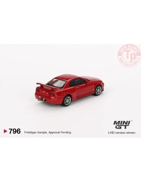 NISSAN SKYLINE GT-R R34 VSPEC ACTIVE RED 1999 1:64 MGT00796-R MINI GT