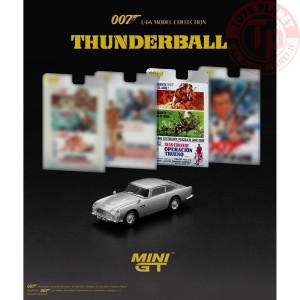 ASTON MARTIN DB5 THUNDERBALL SPANISH BLISTER PACKAGING 1965 1:64 MGT00901-007S Mini Gt