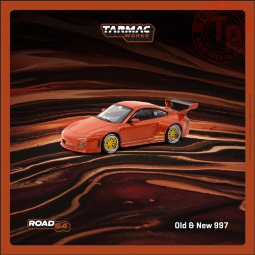 Old e New Porsche 997 Red Metallic 1:64 T64R-TL053-REM TARMAC WORKS