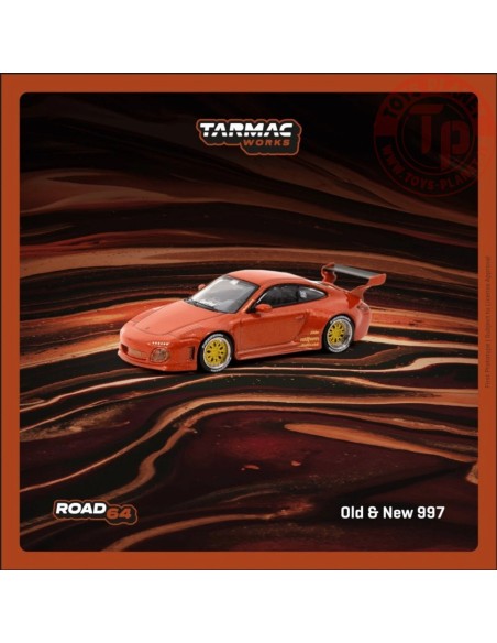 Old e New Porsche 997 Red Metallic 1:64 T64R-TL053-REM TARMAC WORKS