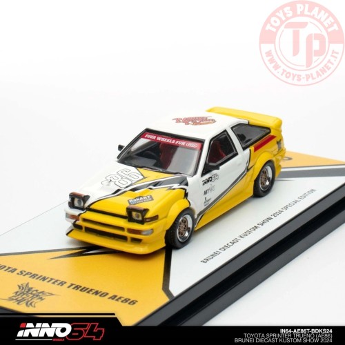 Toyota Sprinter Trueno AE86 Brunei Diecast Kustom Show 2024 1/64 IN64-AE86T-BDKS24 INNO MODELS