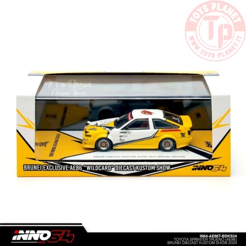 Toyota Sprinter Trueno AE86 Brunei Diecast Kustom Show 2024 1/64 IN64-AE86T-BDKS24 INNO MODELS