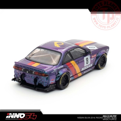 NISSAN SILVIA (S14) BOSS "ROCKET BUNNY" 1/64 IN64-S14B-PRP INNO MODELS