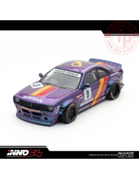 NISSAN SILVIA (S14) BOSS "ROCKET BUNNY" 1/64 IN64-S14B-PRP INNO MODELS