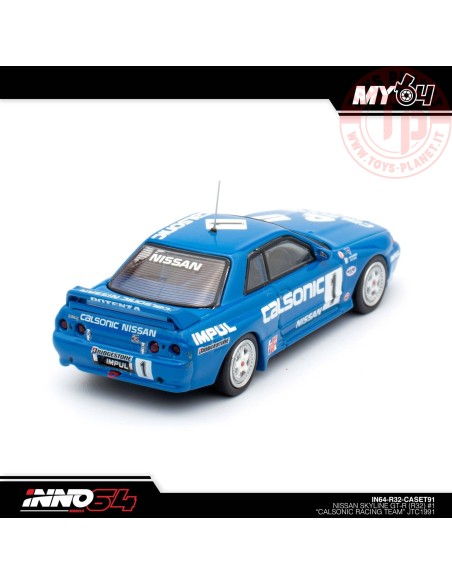 NISSAN SKYLINE GTR (R32) N1 CALSONIC RACING TEAM 1/64 IN64-R32-CASET91 INNO MODELS