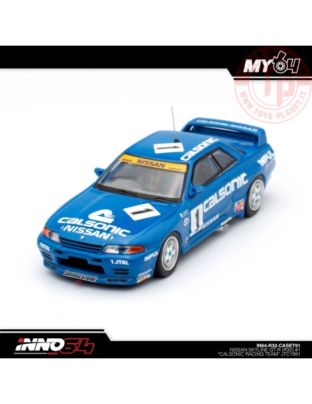 NISSAN SKYLINE GTR (R32) N1 CALSONIC RACING TEAM 1/64 IN64-R32-CASET91 INNO MODELS