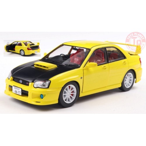 SUBARU IMPREZA WRX STi STREETFIGHTER 2003 YELLOW/CARBON BLACK 1:18 SL1812302 SOLIDO