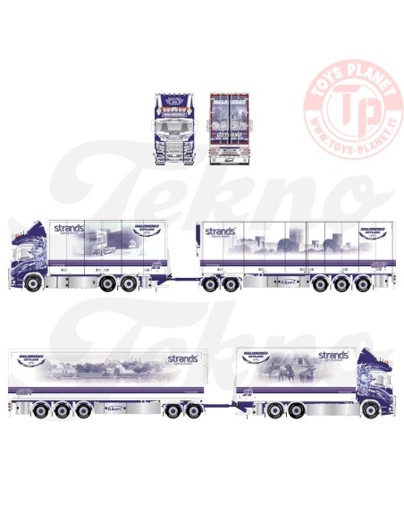Scania Next Gen R-serie Zweedse 24m combinatie - verpakt in luxe Giftbox Malmbergs TEKNO 87628 TEKNO