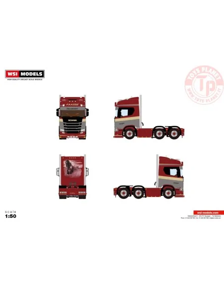 SCANIA R HIGHLINE CR20H 6X2 TWIN STEER FAASSE TRANSPORT WSI 01-4631 WSI MODELS SCANIA R HIGHLINE CR20H 6X2 TWIN STEER FAASSE TRANSPORT WSI 01-4631 WSI MODELS