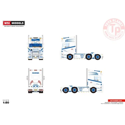 SCANIA R HIGHLINE CR20H 6X2 TAG AXLE Torben Bindslev WSI 01-4522 WSI MODELS