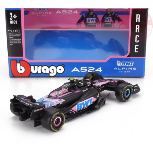 ALPINE F1 A524 TEAM BWT ALPINE N 10 SEASON 2024 PIERRE GASLY 1:43 BURAGO 38219 BURAGO
