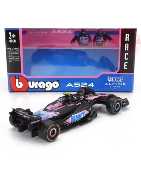 ALPINE F1 A524 TEAM BWT ALPINE N 10 SEASON 2024 PIERRE GASLY 1:43 BURAGO 38219 BURAGO