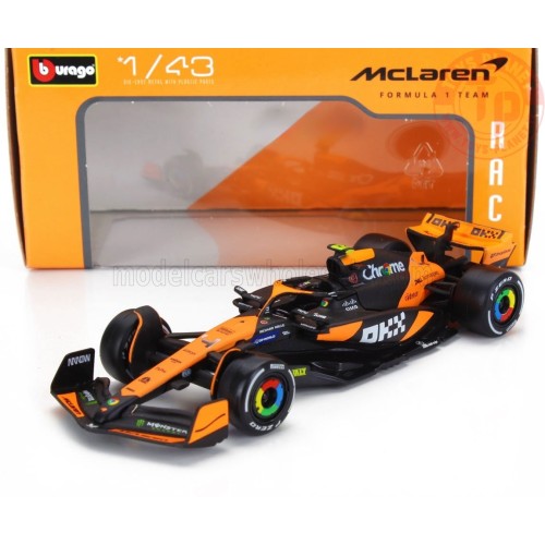 McLAREN F1 MCL38 TEAM MCLAREN N 4 SEASON 2024 LANDO NORRIS 1:43 BURAGO 38214 BURAGO