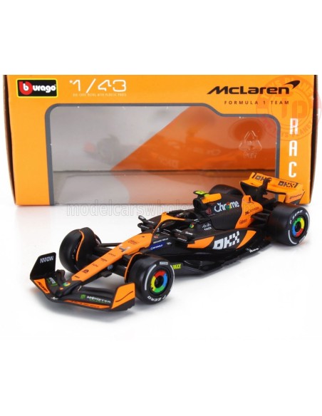 McLAREN F1 MCL38 TEAM MCLAREN N 4 SEASON 2024 LANDO NORRIS 1:43 BURAGO 38214 BURAGO