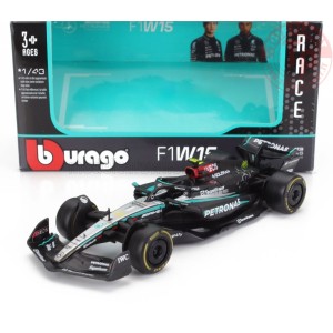 MERCEDES GP F1 W15 EQ PERFORMANCE TEAM AMG PETRONAS MOTORSPORT N 63 SEASON 2024 GEORGE RUSSELL 1:43 BURAGO 38208R BURAGO