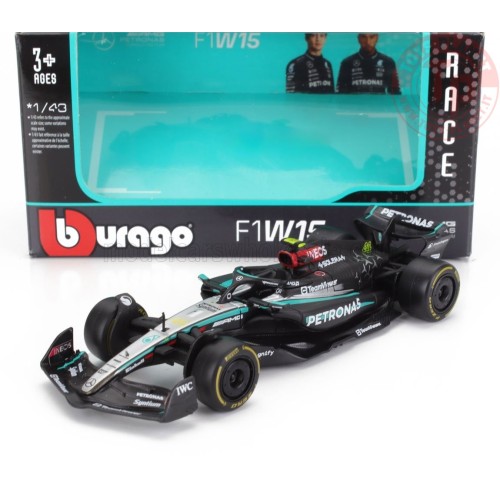 MERCEDES GP F1 W15 EQ PERFORMANCE TEAM AMG PETRONAS MOTORSPORT N 63 SEASON 2024 GEORGE RUSSELL 1:43 BURAGO 38208R BURAGO
