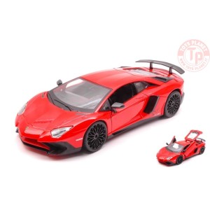 LAMBORGHINI AVENTADOR LP 750-4 SUPER VELOCE 2016 RED 1:24 BURAGO 011223ASV BURAGO 1:24