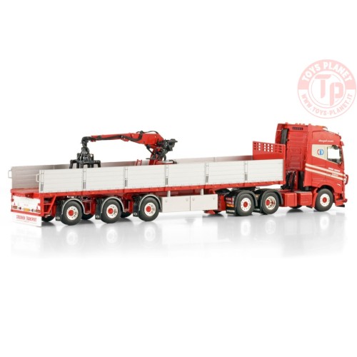 VOLVO FH5 GLOBETROTTER 6X2 TAG AXLE BRICK TRAILER - 3 AXLE Int. Transporten Croonen WSI 01-4610 WSI MODELS