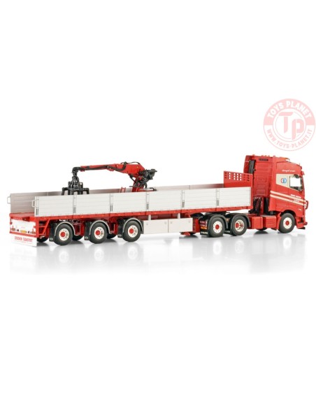 VOLVO FH5 GLOBETROTTER 6X2 TAG AXLE BRICK TRAILER - 3 AXLE Int. Transporten Croonen WSI 01-4610 WSI MODELS