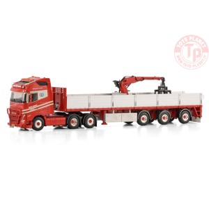 VOLVO FH5 GLOBETROTTER 6X2 TAG AXLE BRICK TRAILER - 3 AXLE Int. Transporten Croonen WSI 01-4610 WSI MODELS